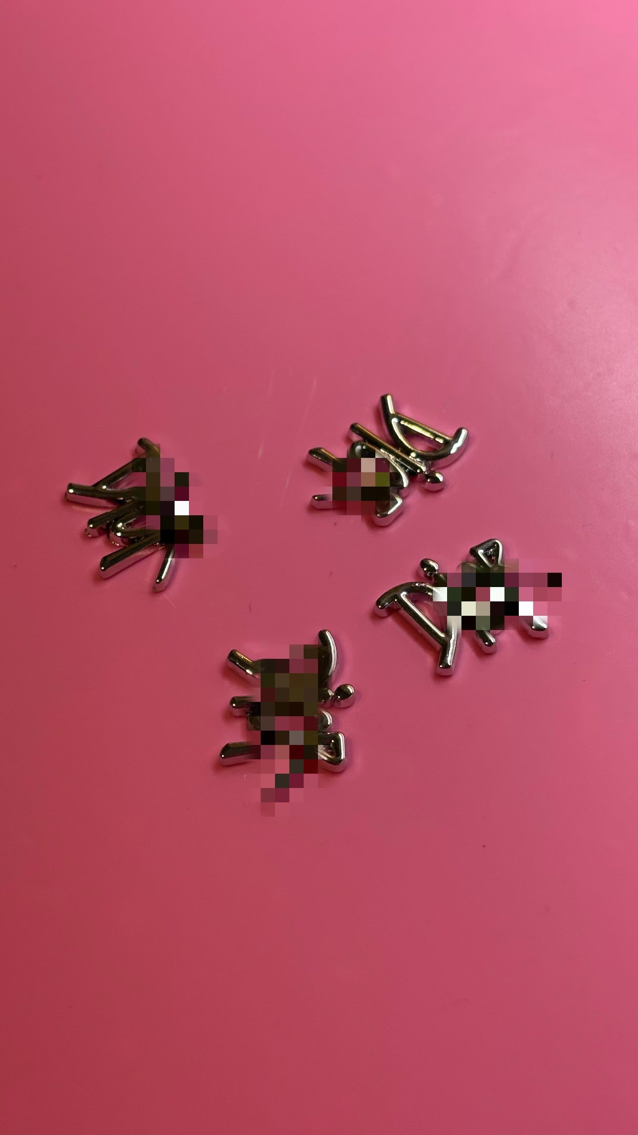 Metal D charm