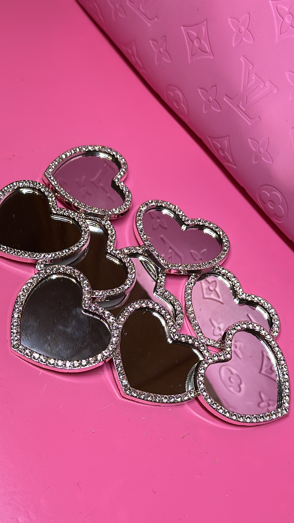 Bling Heart Mirror