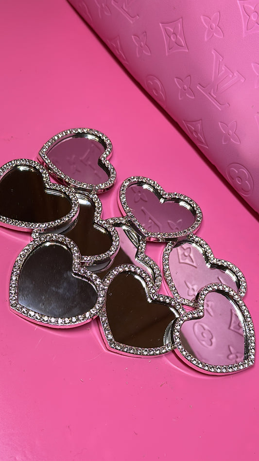 Bling Heart Mirror