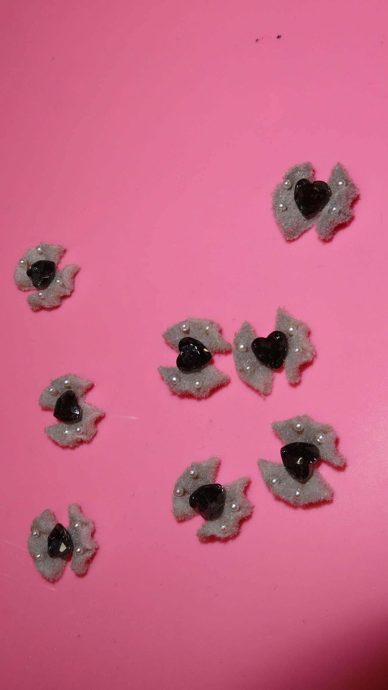 Velvet Gray Hearts