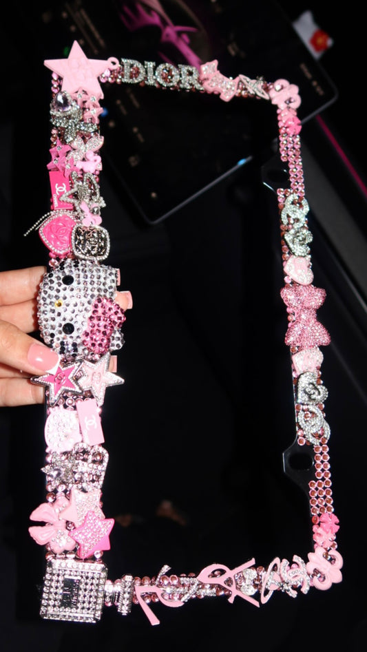 Pink License Plate Holder
